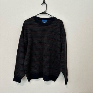 Towncraft Vintage Knit Pull over Sweater Size Large